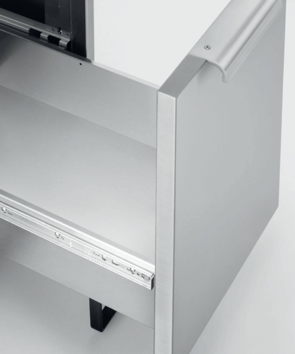 Front. DCS - TANK DRAWER BOTTOM COVER CAD CART AND ACCESS DRAWERS - Stainless Steel.