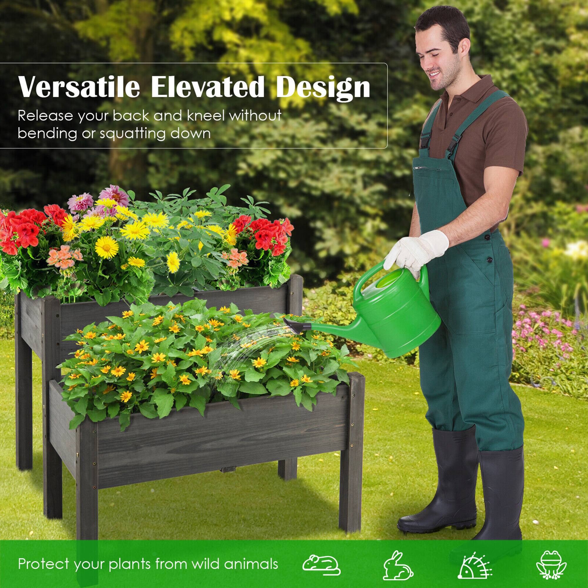 Versatile Elevated Design  
Release your back and kneel without bending or squatting down  

Protect your plants from wild animals