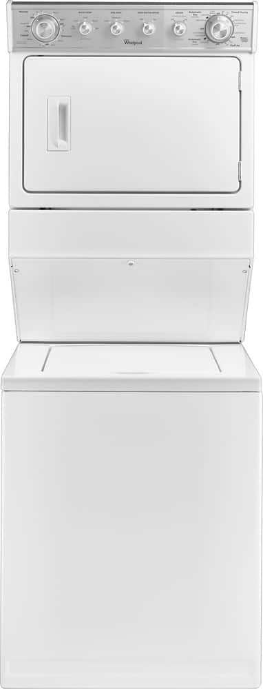 Front. Whirlpool - 2.5 Cu. Ft. 8-Cycle Washer and 5.9 Cu. Ft. 6-Cycle Dryer Gas Laundry Center.