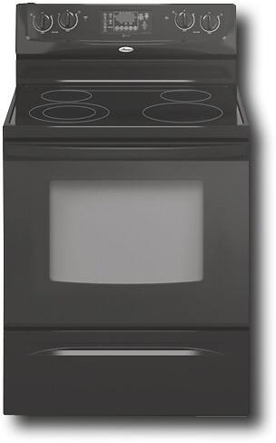 Best Buy: Whirlpool 30" Self-Cleaning Freestanding Electric Range Black ...