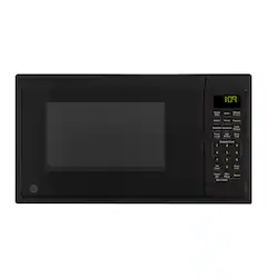 GE - 0.9 Cu. Ft. Countertop Microwave with Convenience Cooking Controls - Black - Front_Zoom