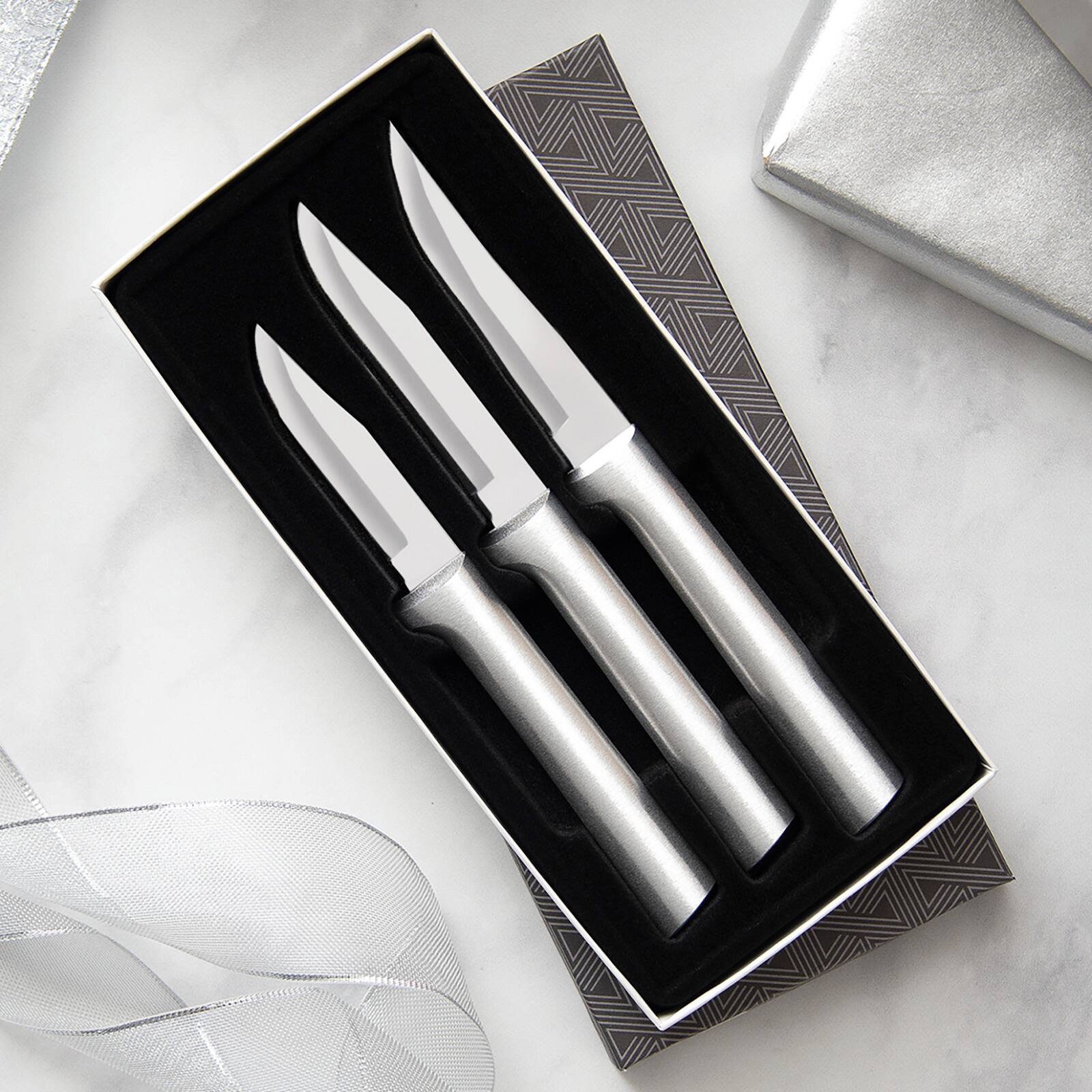 Alt View 2. Rada - 3 Piece Paring Knives Galore Set, Silver Handles - Silver.