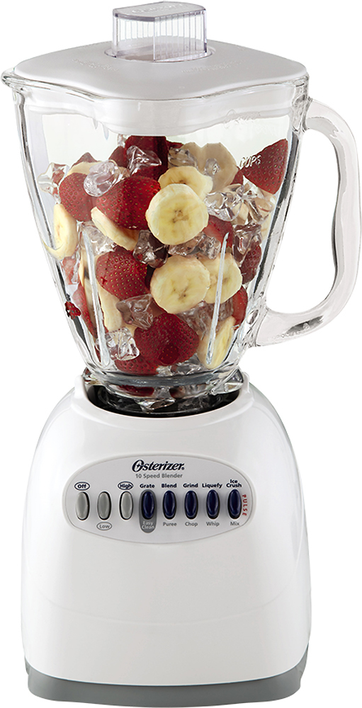 OSTER 6640 10-Speed Blender with Plastic Jar, 48 Ounce, White – Popular  Electronics