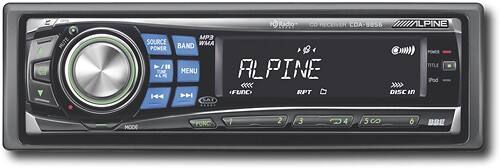 Front Standard. Alpine - 50W x 4 iPod™-Ready Satellite/HD Radio-Ready CD Deck with MP3 Playback.