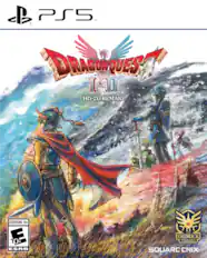 C 00 PS5 TM DRAGONQUEST TM I & II HD-2D REMAKE EVERYONE 10+ E 10+ ESRB THE ERDRICK TRILOGY SQUARE ENIX