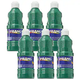 Prang - Washable Tempera Paint Green 16 oz Pack of 6