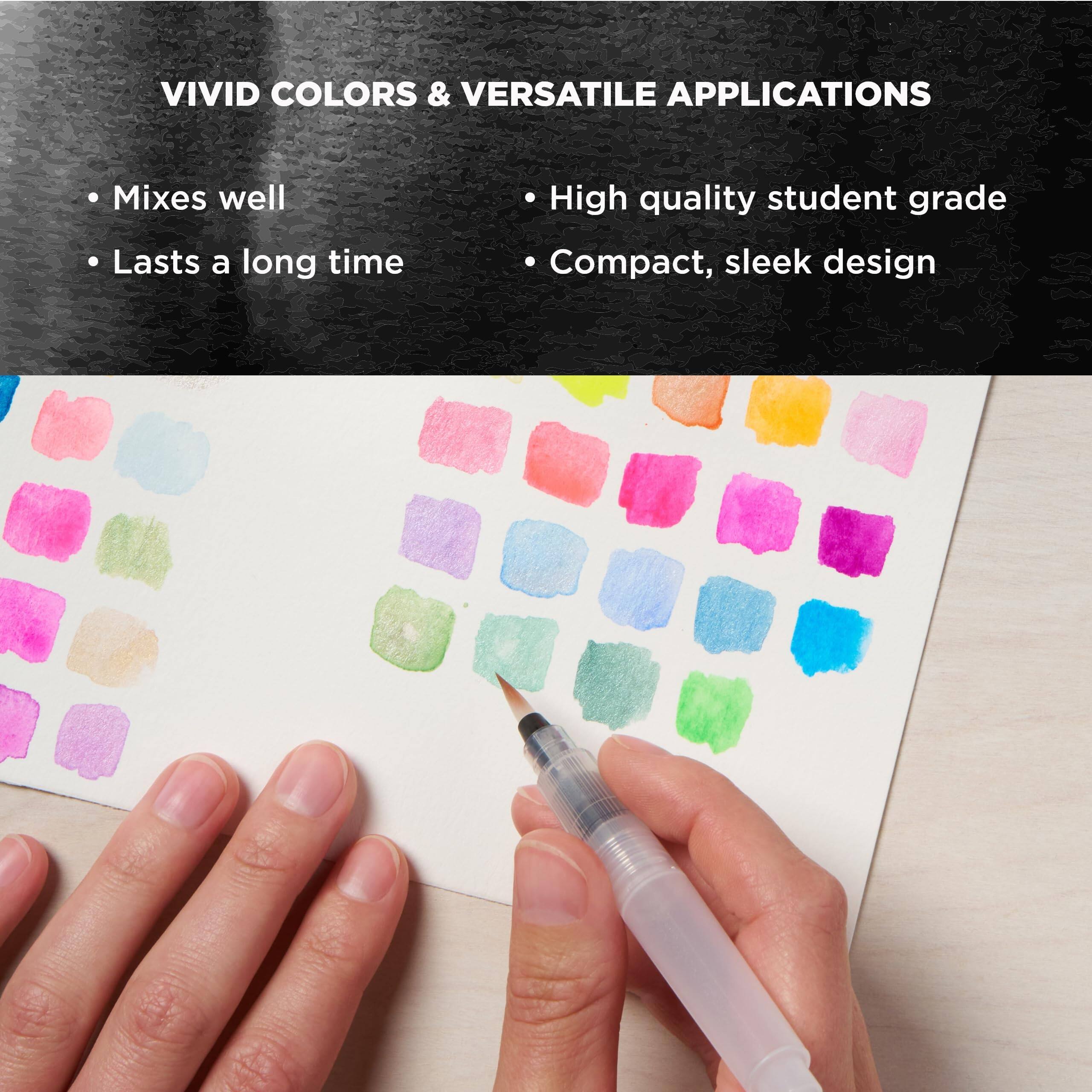 VIVID COLORS & VERSATILE APPLICATIONS

- Mixes well
- Lasts a long time
- High quality student grade
- Compact, sleek design