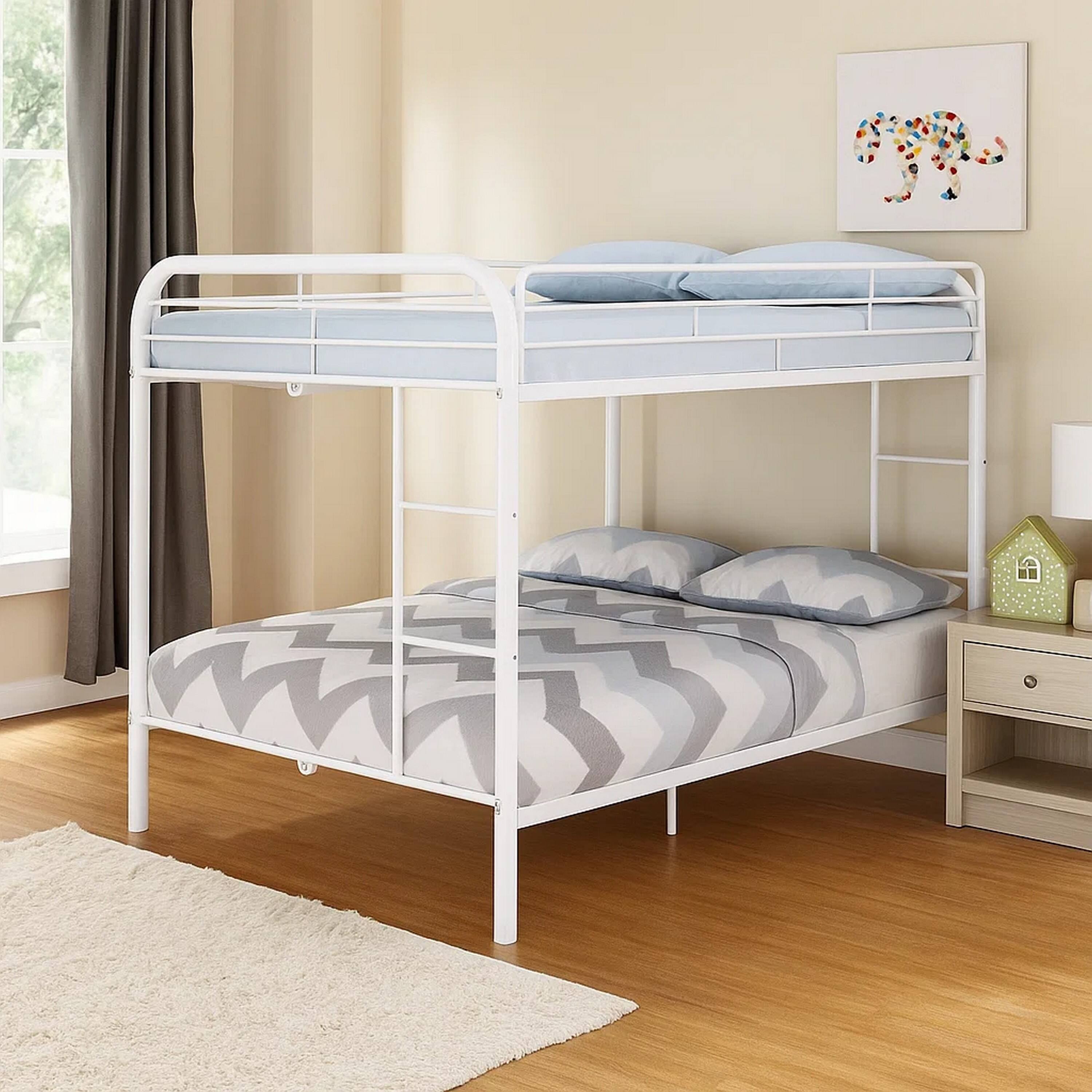 Manhattan Lane Fegy Full over Full Bunk Bed with Ladder and Rails ...