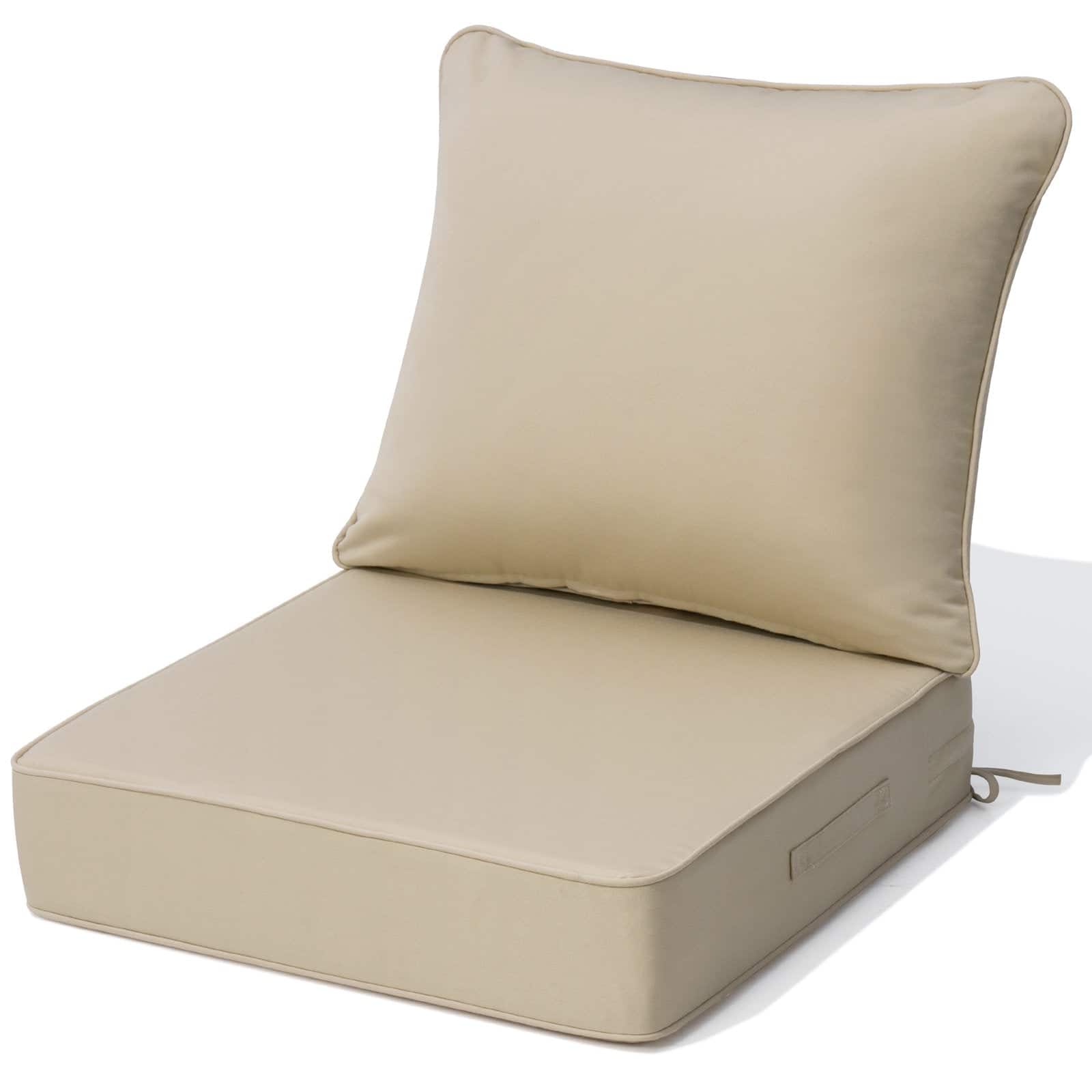 Crestlive Products - Outdoor Deep Seat Cushion - Light brown
