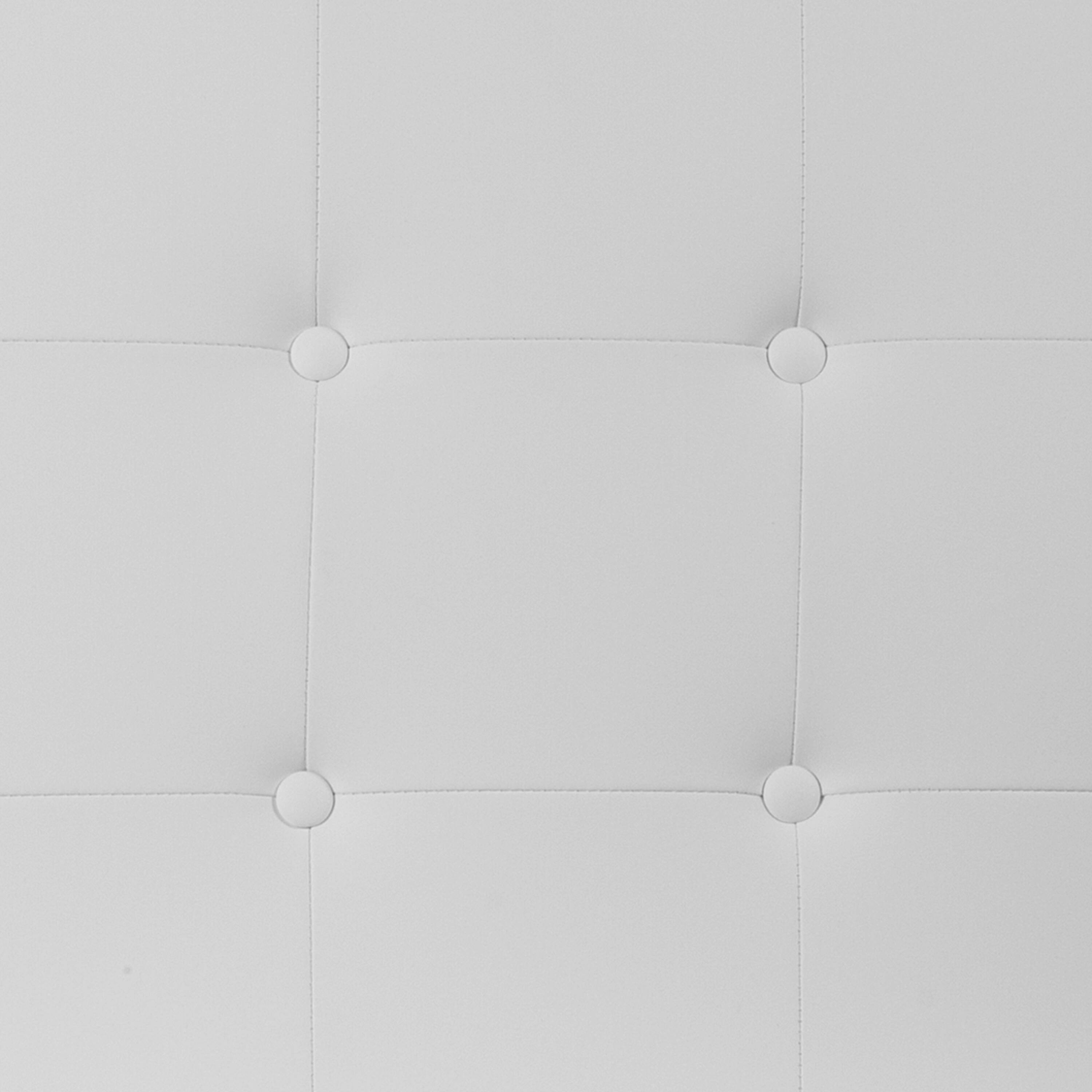 Alt View 8. Emma + Oliver - Button Tufted Adjustable Height Upholstered Headboard - White.