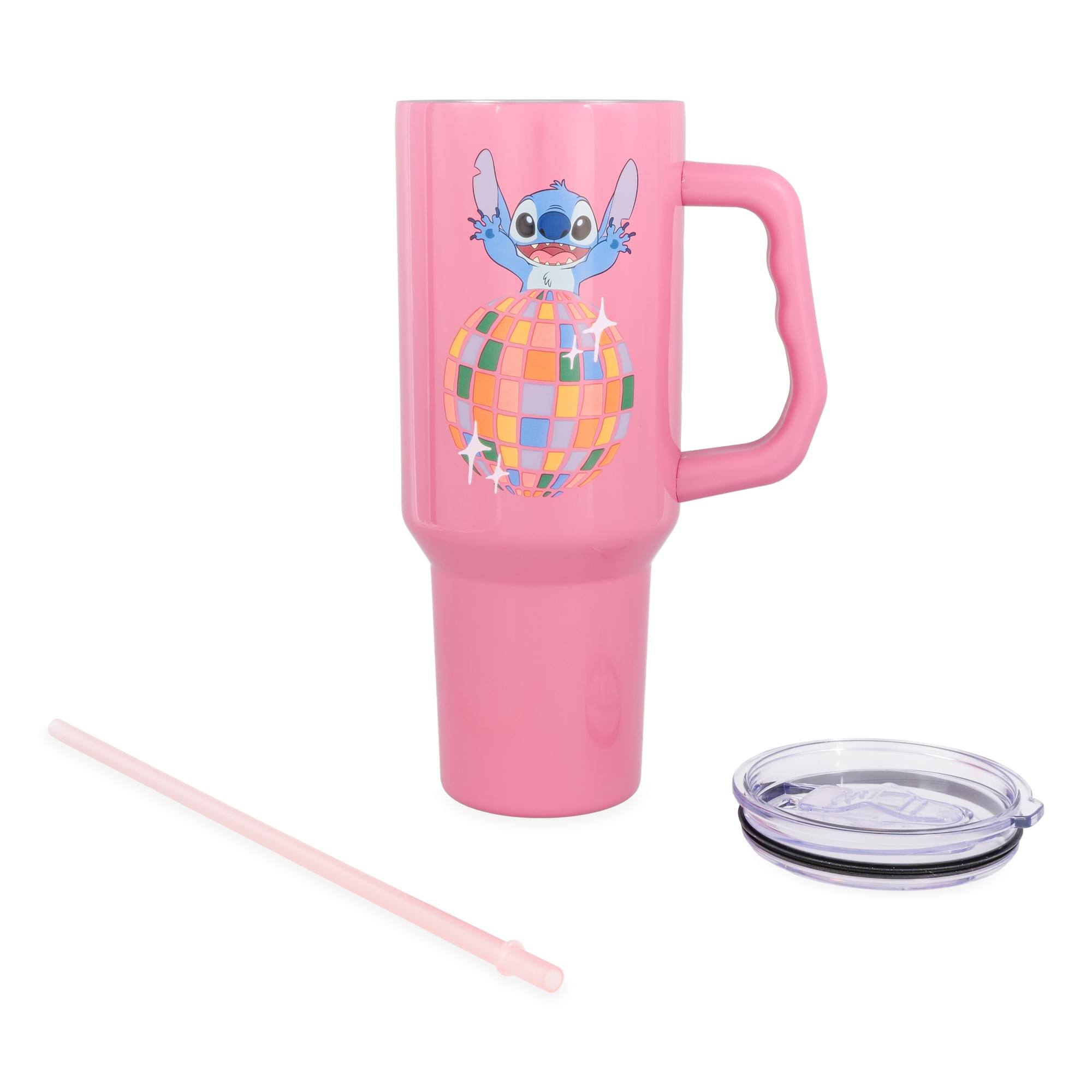 Alt View 10. Silver Buffalo - Disney Lilo & Stitch "Life Is A Party" 40-Ounce Stainless Steel Tumbler - Multi-Colored.