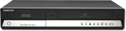 Front Standard. Samsung - Multiformat Upconversion DVD-R/-RW/-R DL/+R DL/+R/+RW Recorder/ 4-Head VCR Combo.