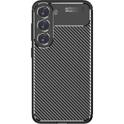 Front. SaharaCase - Anti-Slip Series Case for Samsung Galaxy S23 - Black.