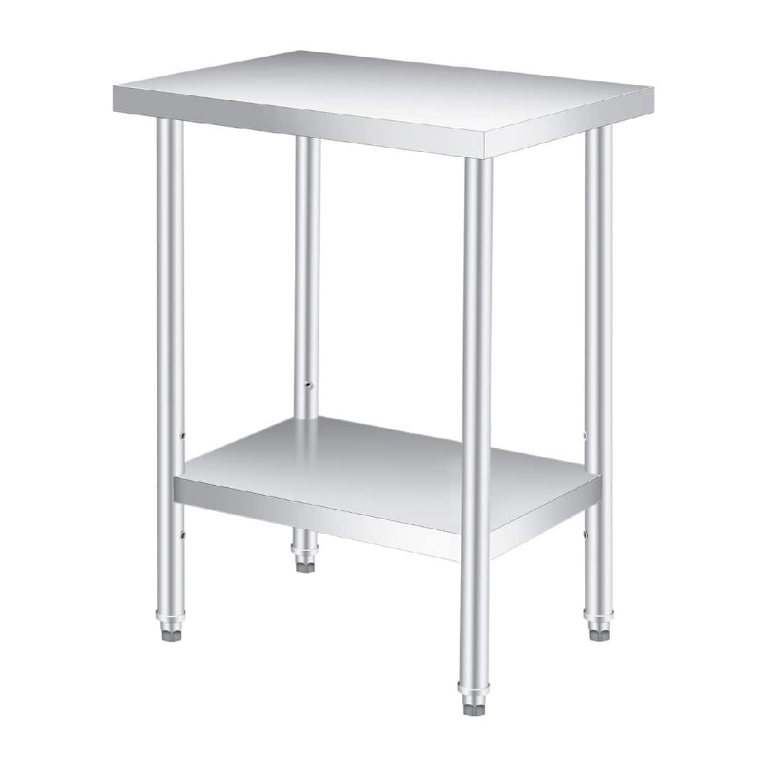 Acekool - Stainless Steel Prep Table 24x18 Inches, Heavy Duty Commercial Work Table