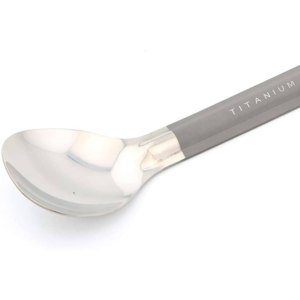 Alt View 4. TOAKS - TOAKS Titanium Long Handled Spoon with Polished Bowl SLV-11 - Outdoor Camping - Silver.