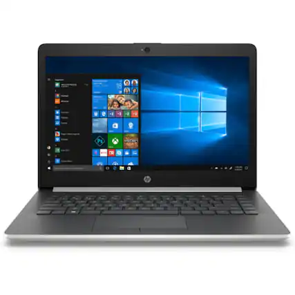 Front. HP - 14-cm0062st 14" AMD Ryzen 5 2500U 2 GHz up to 3.6 GHz 8 GB DDR4 1 TB HDD Windows 11 - Silver.