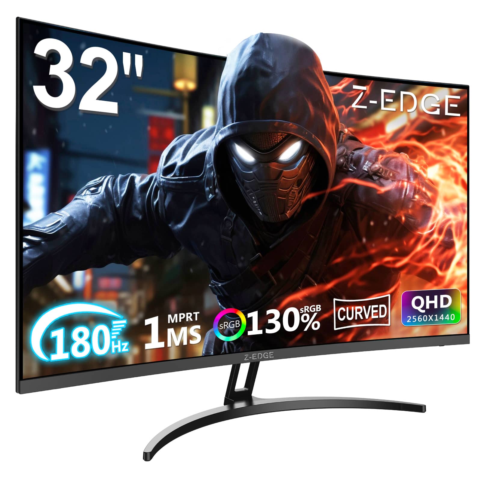 32" Z-EDGE
SRGB CURVED QHD
130%
2560X1440
180 Hz
1MS
MPRT
SRGB