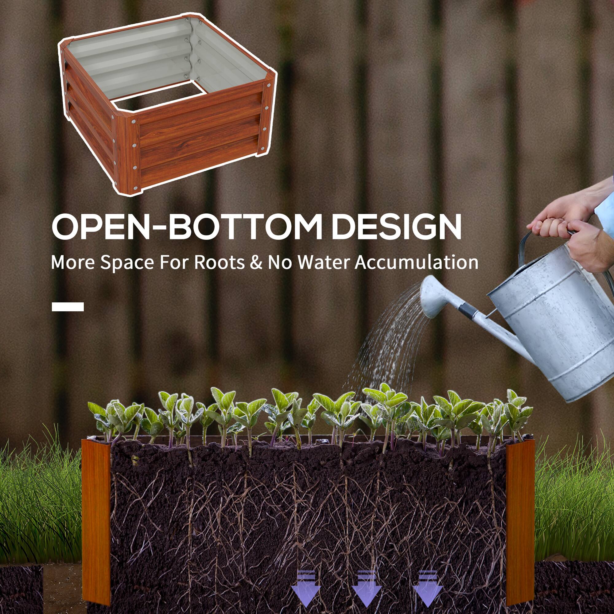 OPEN-BOTTOM DESIGN: More Space For Roots & No Water Accumulation