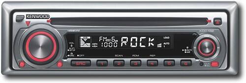 Front Standard. Kenwood - 45W x 4 In-Dash CD Deck with AM/FM Tuner and Detachable Faceplate.