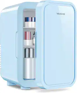 OSTBA - Mini Fridge, 6 Liter/8 Can 110V AC/DC - Blue