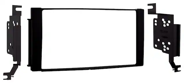 Front. Metra - Dash Kit for Select 2007-2012 Hyundai Santa DDIN - Black.