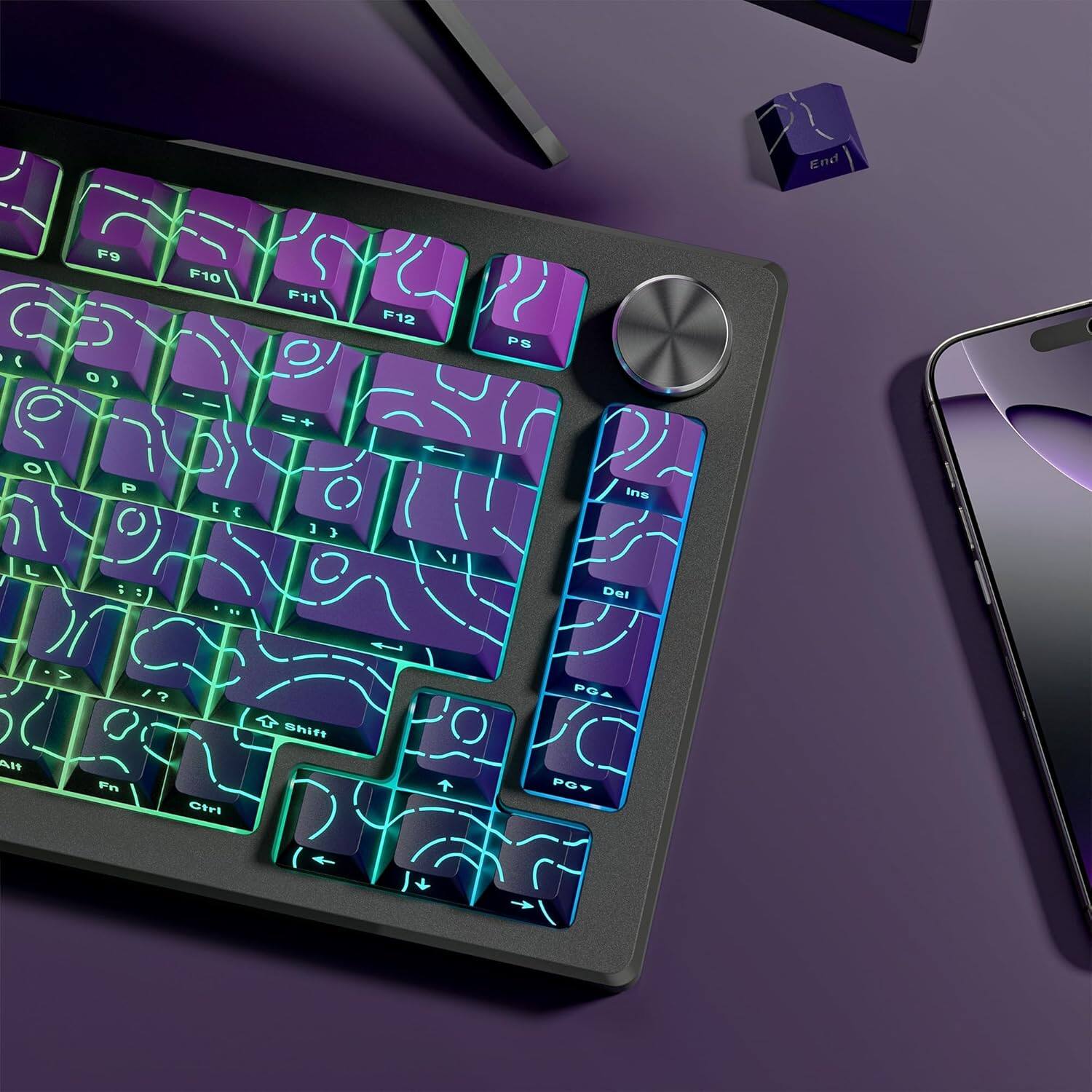 R End F9 F10 F11 F12 PS - + L P E 33 E O I Ins Del 17 Shift PG AMt Fn Ctrl PO+