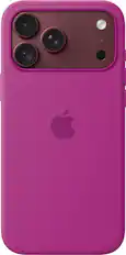 Front. Apple - iPhone 18 Pro Max Silicone Case with MagSafe (2026) - Magenta.