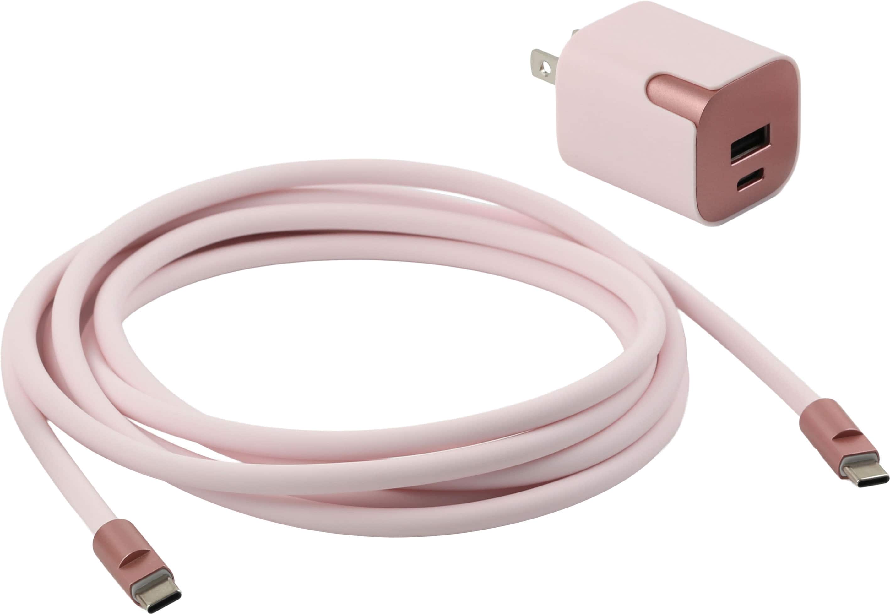 Helix - 30W USB Wall Charger with USB-C Cable - Blush price history on PriceWatchPro