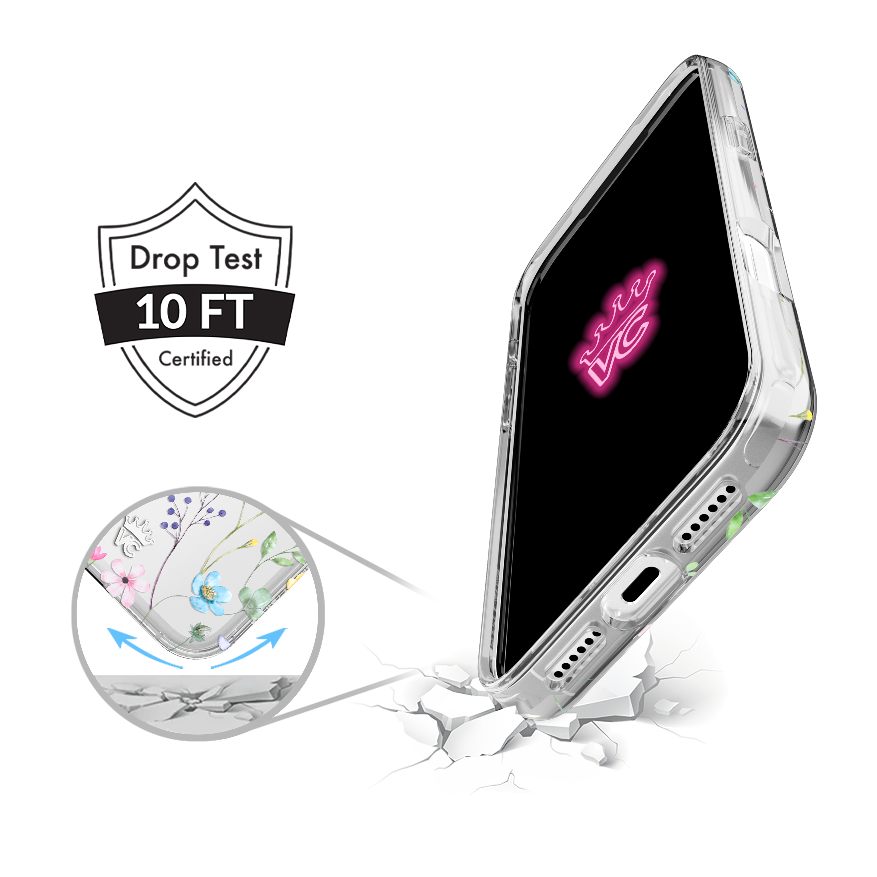 Alt View 4. VELVET CAVIAR - MagSafe Case for Apple iPhone 17 Pro - Enchanted Floral.