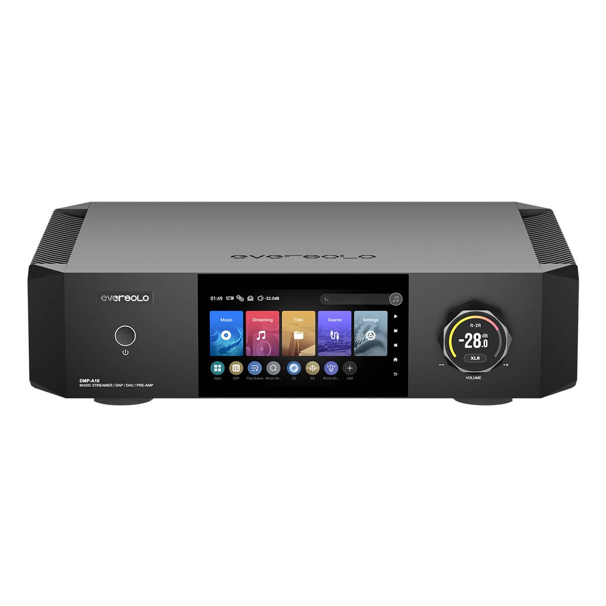 EVERSOLO - DMP-A10 Network Streamer, Pre-Amp, and DAC - Silver