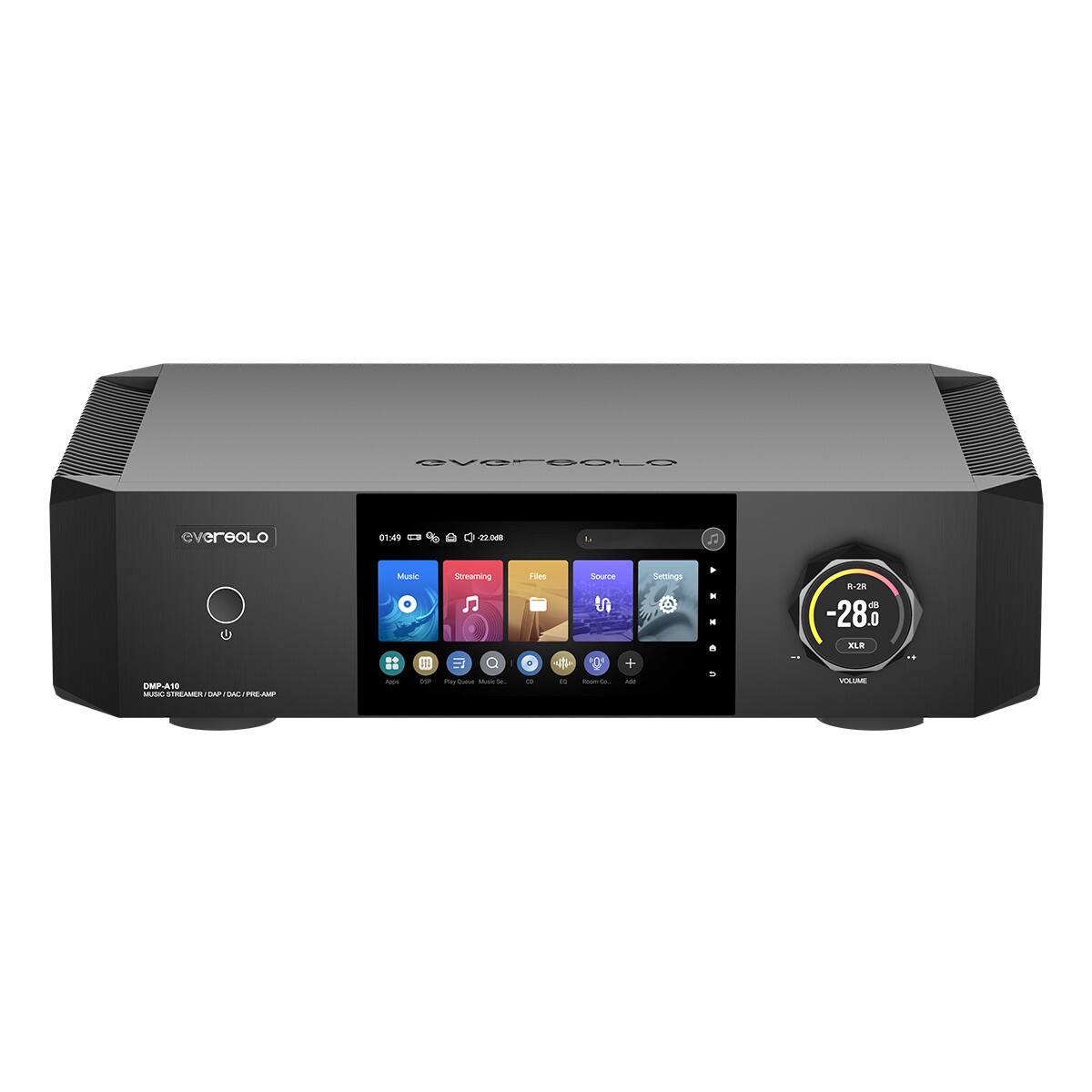 EVERSOLO - DMP-A10 Network Streamer, Pre-Amp, and DAC - Silver