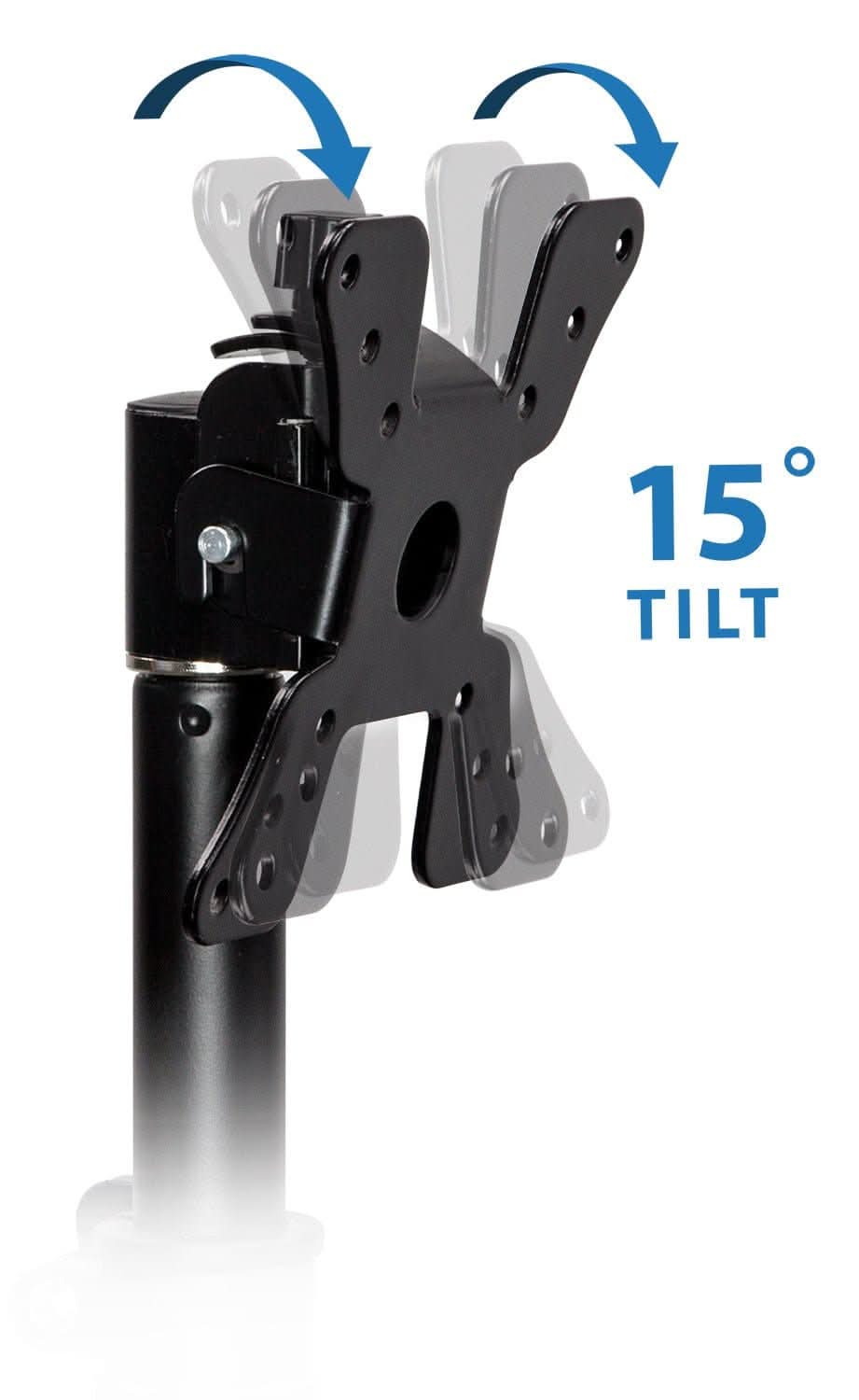 Alt View 1. Mount-It! - Single Monitor Desk Mount for Up to 34″ Screens – Height Adjustable with Tilt & Swivel, Black - Black.