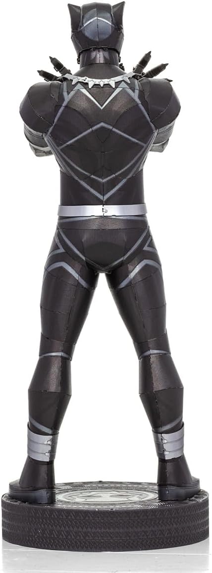 Alt View 3. Metal Earth - Metal Earth Marvel Black Panther 3D Metal Model Kit Fascinations - Silver.