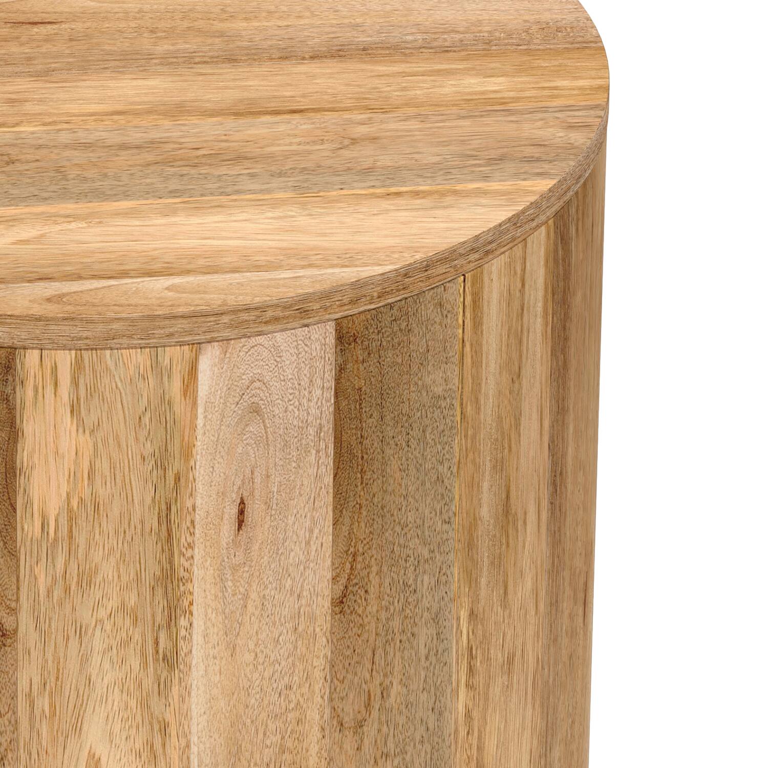 Alt View 8. Simpli Home - Millbury 20 inch Wide Solid Mango Contemporary End Table in Natural, Assembled - Natural.