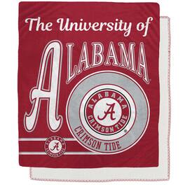 Pegasus - Alabama Crimson Tide 50" x 60" Retro Emblem Flannel Fleece Sherpa Blanket - Multicolor