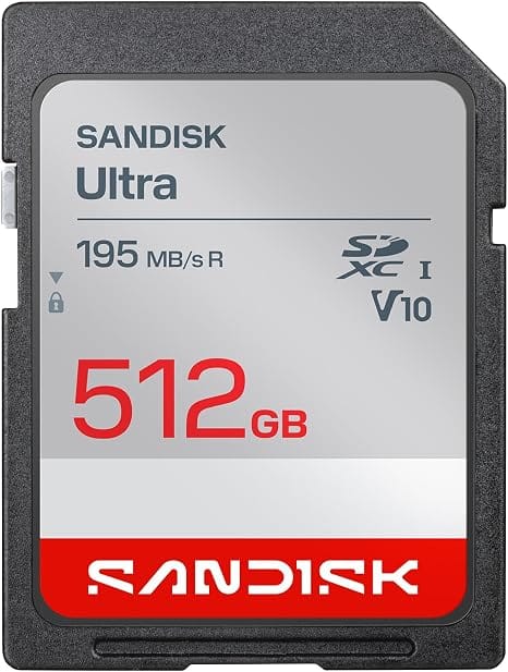 SANDISK - Ultra 512GB  Up to 195MB/s Read Speeds, UHS-I