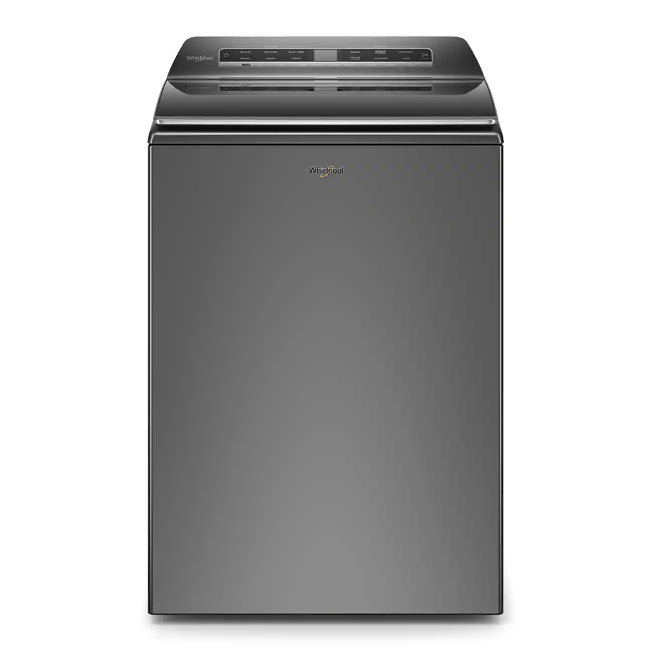 Whirlpool - 5.2/5.3 Cu. Ft. High Efficiency Smart Top Load Washer with 2 in 1 Removable Agitator - Chrome Shadow