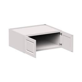 Boyel Living - 36-in W x 15-in H x 27-in D Shaker Deep Kitchen Wall Cabinet with Soft-Close Doors - Glacier White
