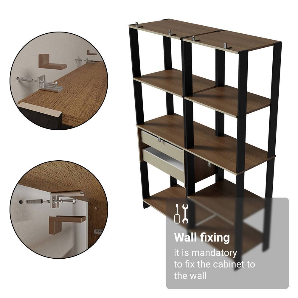 Wall fixing  
it is mandatory to fix the cabinet to the wall