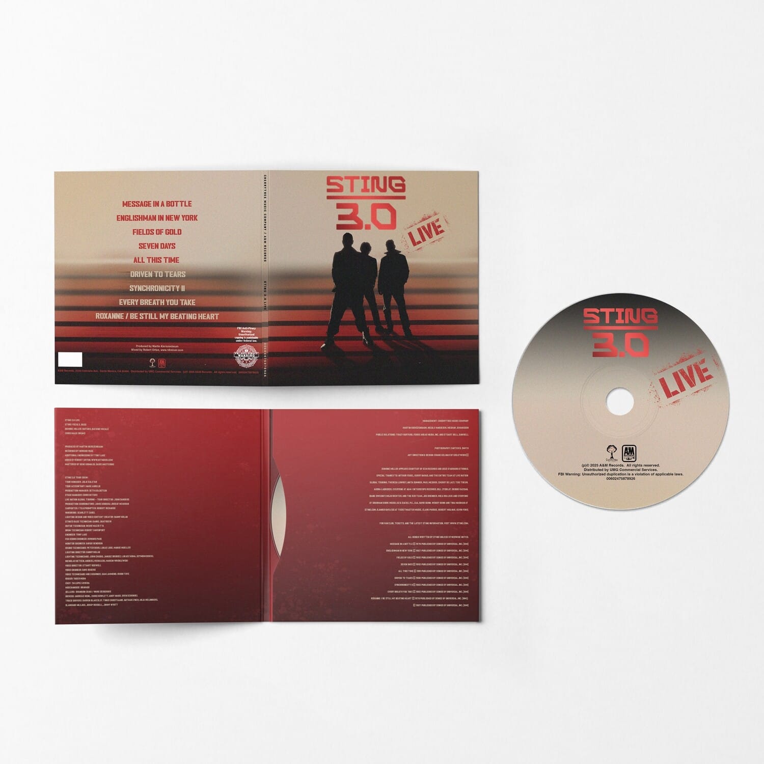 Sting - Sting 3.0 Live   - COMPACT DISCS [CD] price history on PriceWatchPro