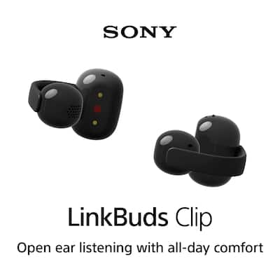 Sony LinkBuds Clip Truly Wireless Open Earbuds Black WFLC900/B Sony LinkBuds Clip Truly Wireless Open Earbuds Black WFLC900/B