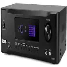 POWER VOLUME MULT .ON OF PYLE USB DAC DIGITAL ANALOG USB/RT/FM NPT IRUT WICH IAUTO MUTE CH/MODE MENU MIC MENU MIC1 MIC2 PT890BT