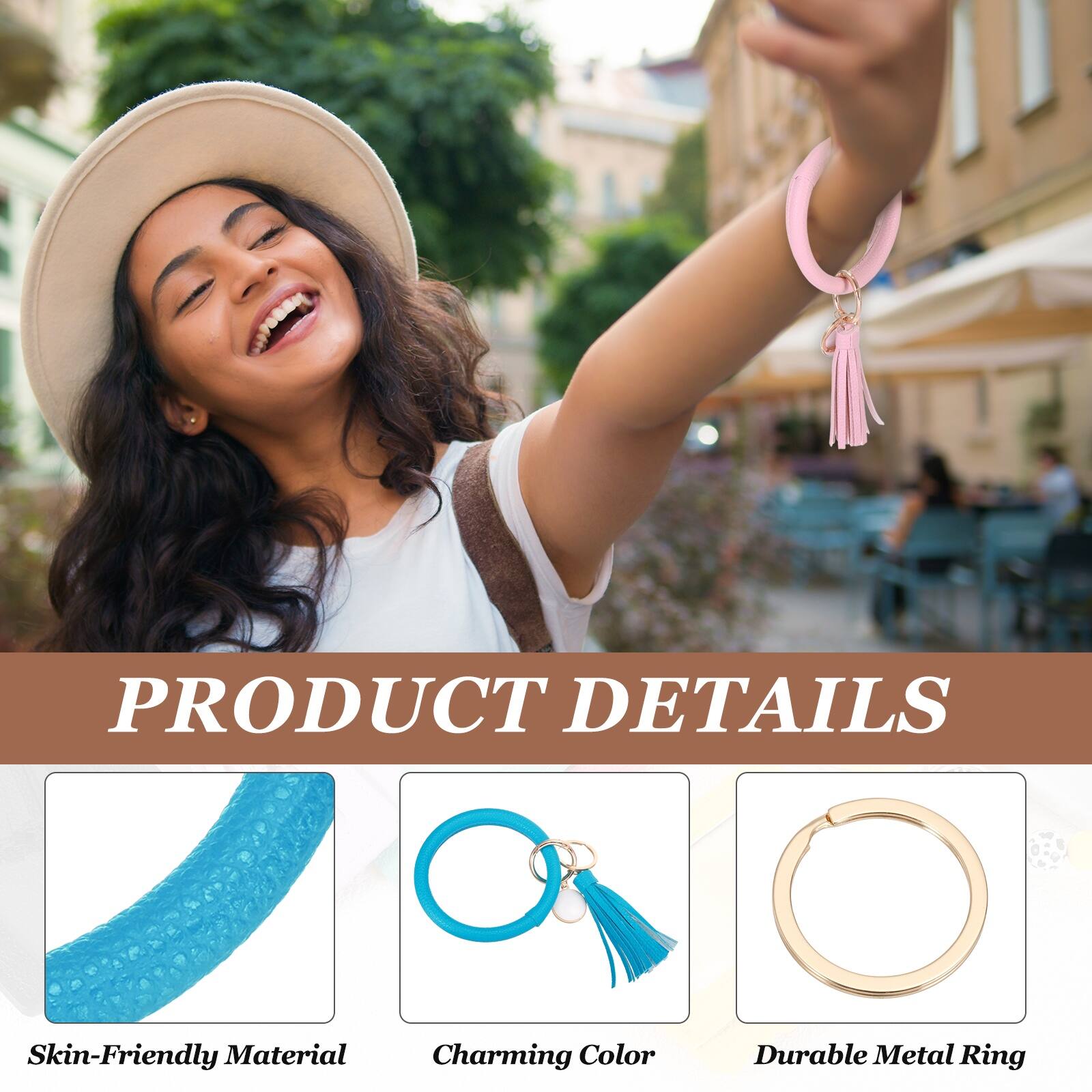 PRODUCT DETAILS  
- Skin-Friendly Material  
- Charming Color  
- Durable Metal Ring