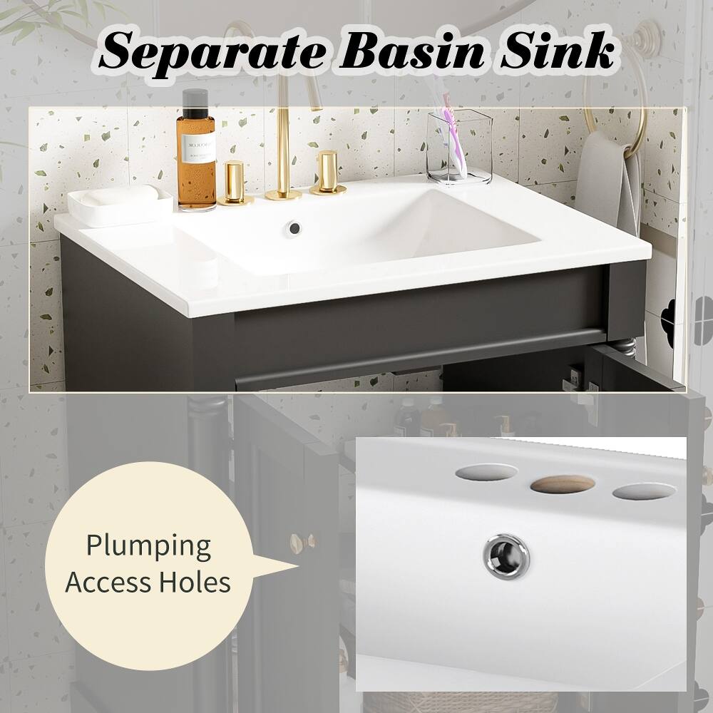 Separate Basin Sink

Plumbing Access Holes