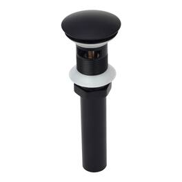 Akicon - Pop-Up Bathroom Sink Drain Stopper With Overflow - Matte Black