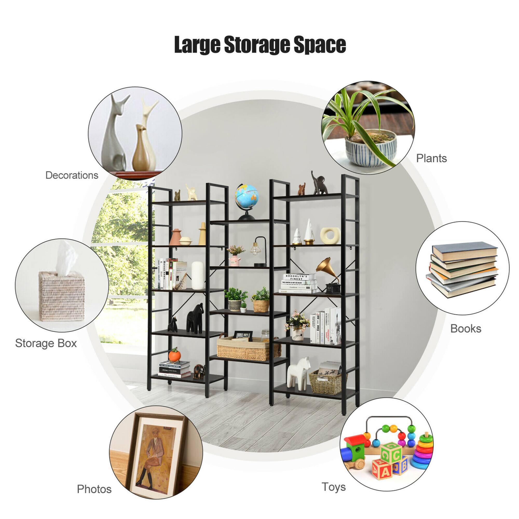 Large Storage Space

- Decorations
- Plants
- Storage Box
- Books
- Photos
- Toys