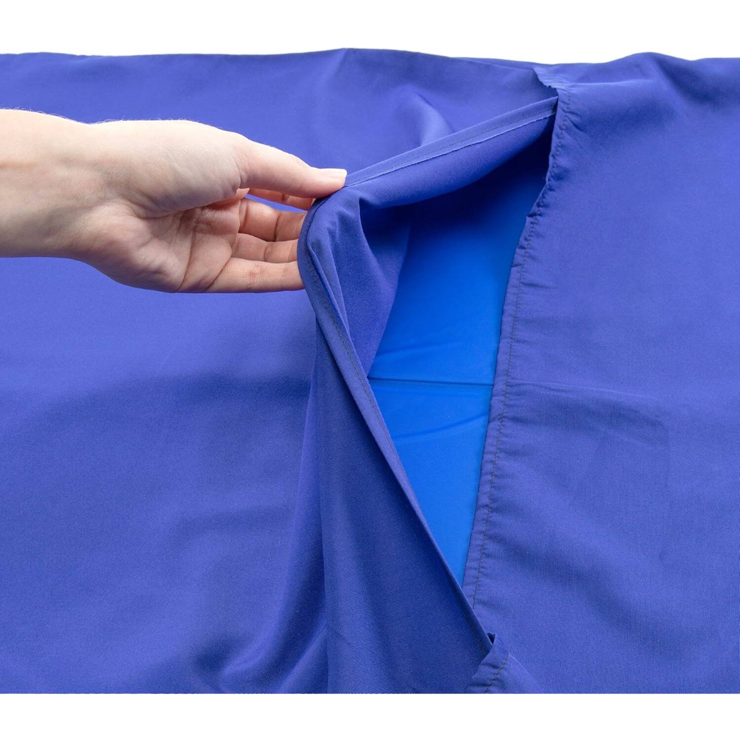 Alt View 1. Arf Pets - Cooling Mat Cover 35x55, Durable Protector, Machine Washable, Pet Cooling Pad Cover - Blue.