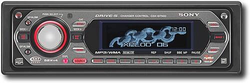 Front Standard. Sony - 52W x 4 Satellite Radio-Ready CD Deck with MP3 and ATRAC3plus Playback.