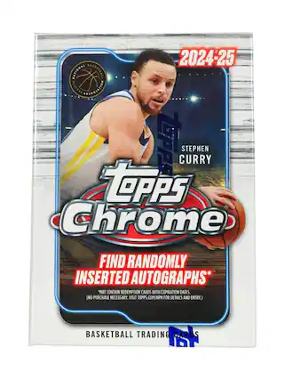 2024-25 NATIONAL BASKETBALL ASSOCIATION TOPPS CURRY STEPHEN Tepps Chrome FIND RANDOMLY INSERTED AUTOGRAPHS* "MAY CONTAIN REDEMPTION CARDS WITH EXPIRATION DATES. (NO PURCHASE NECESSARY. VISIT TOPPS.COM/NPN FOR DETAILS AND ENTRY.) BASKETBALL TRADING CARDS