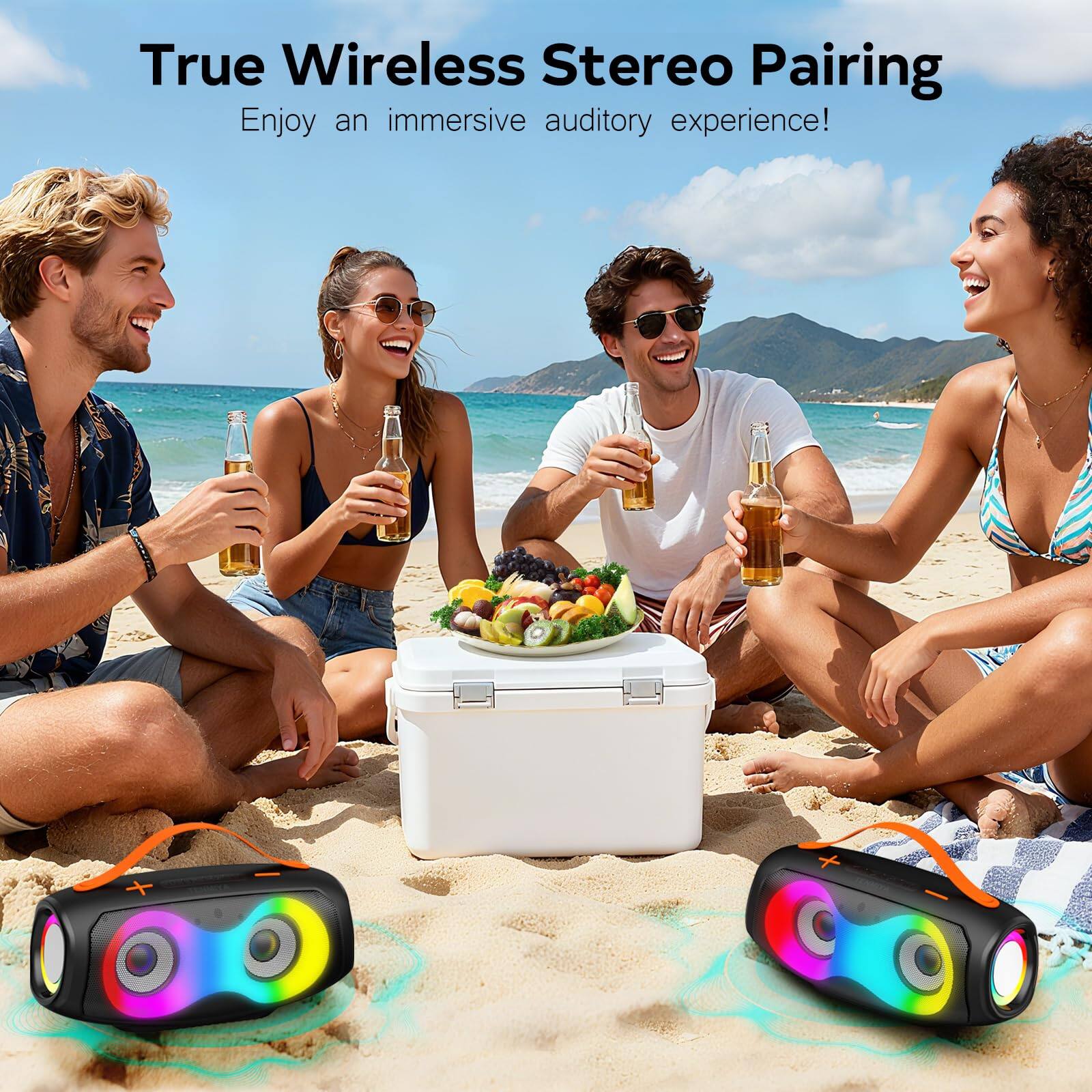 True Wireless Stereo Pairing  
Enjoy an immersive auditory experience!
